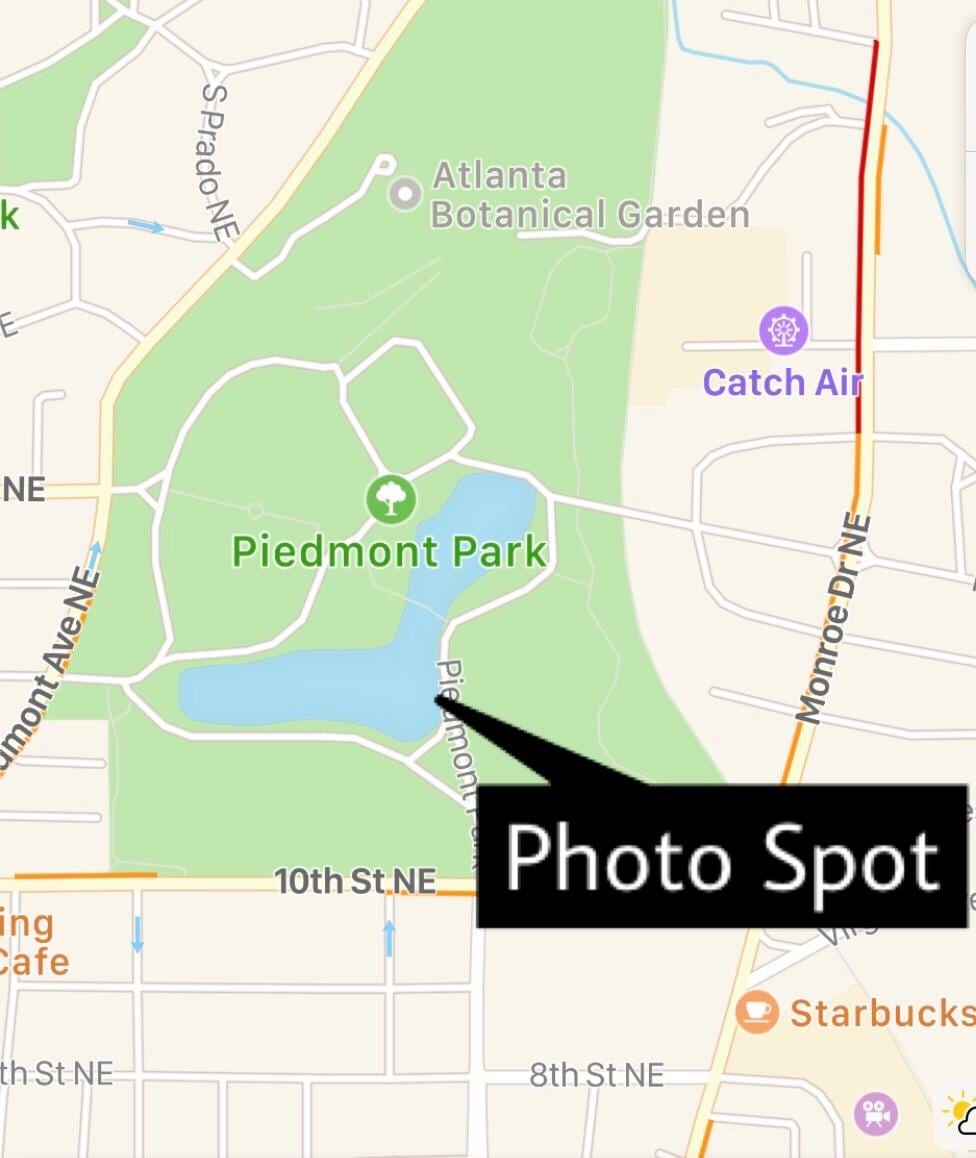 Piedmont park 지도