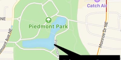 Piedmont park 지도